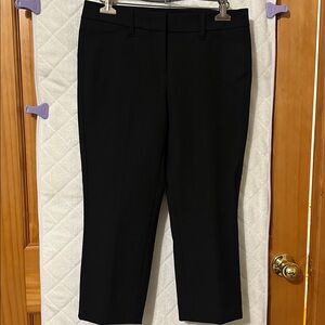 WHBM Black Cropped Dress Pants
